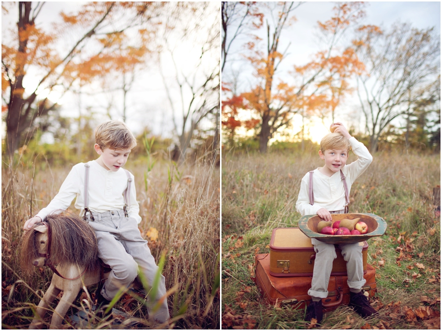 fall portraits children boston