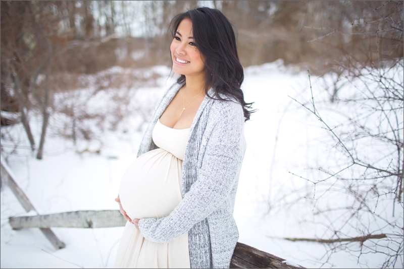 snow maternity images