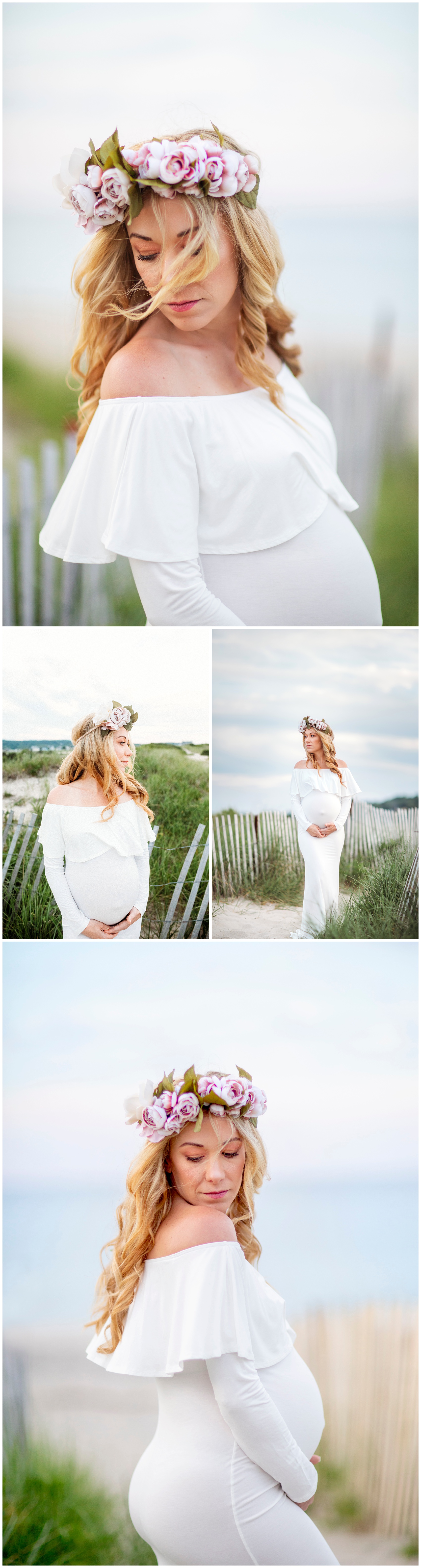 South Shore MA Beach Maternity Portraits